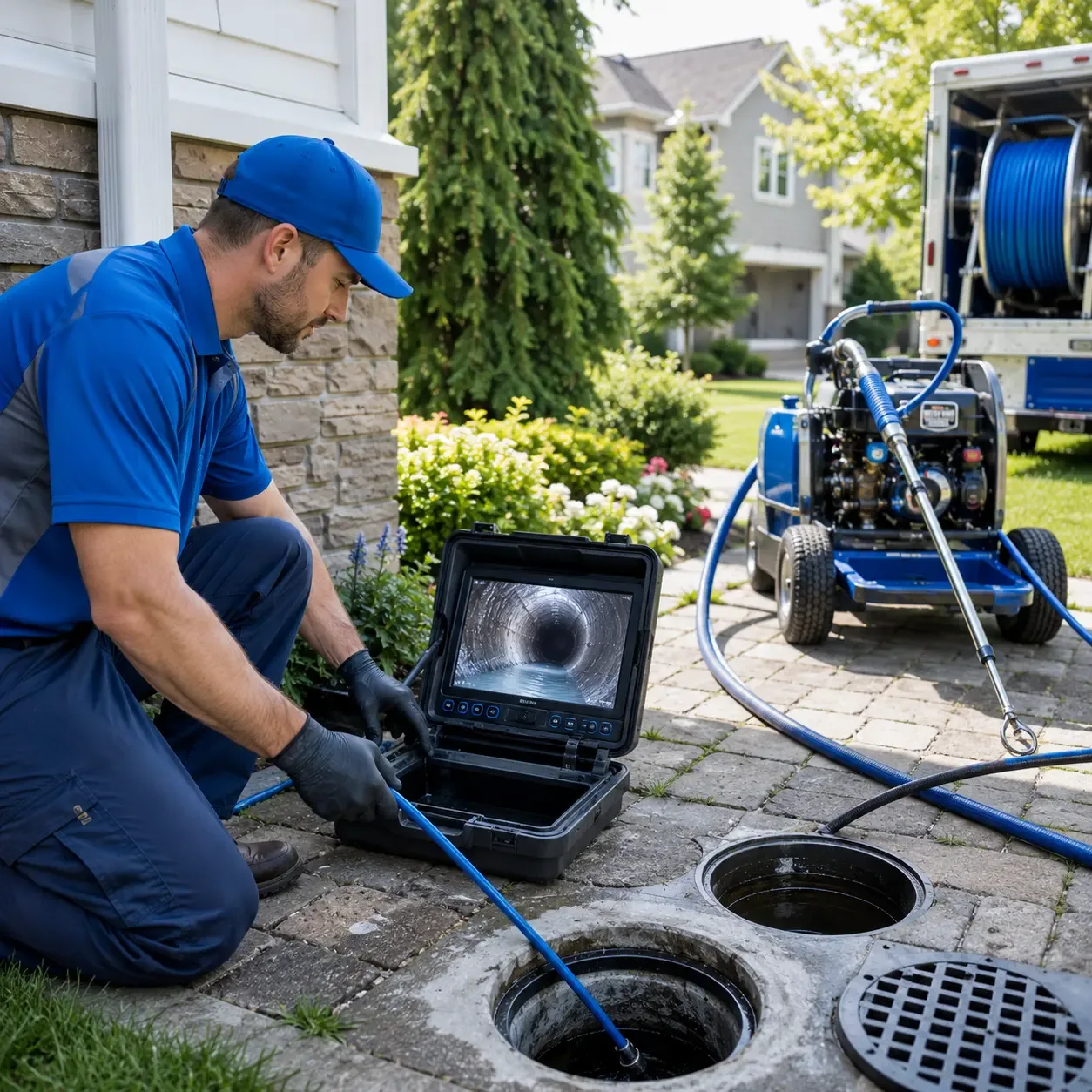 Outdoor drain cleaning professionals serving South Roxana, IL